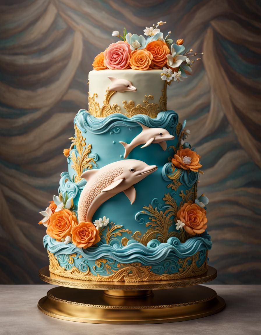 Wedding cake from dolphin rescuers