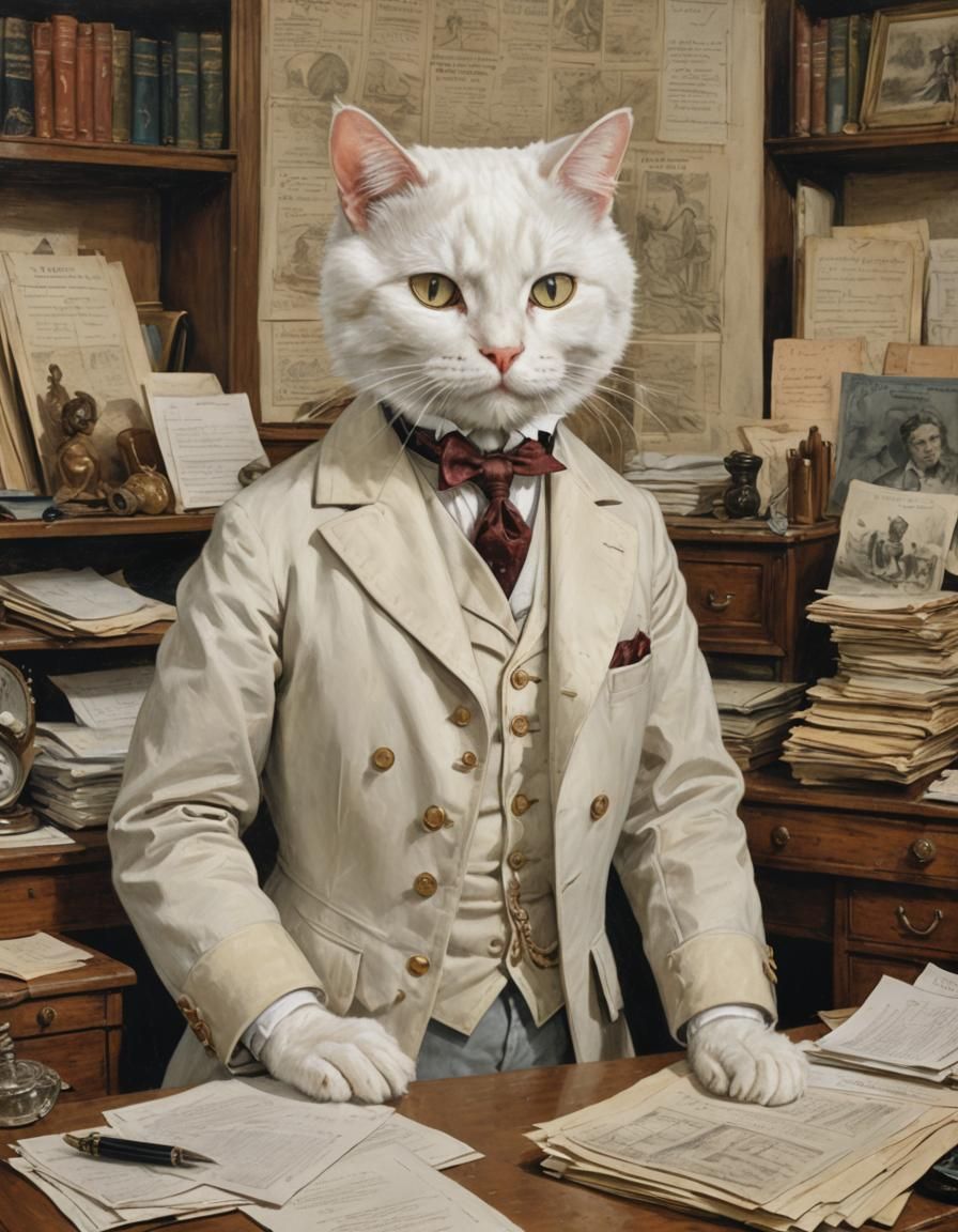 Victorian Business Cat