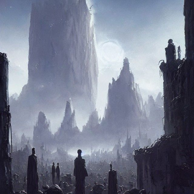 Sinister Faceless Beings Observe Civilization