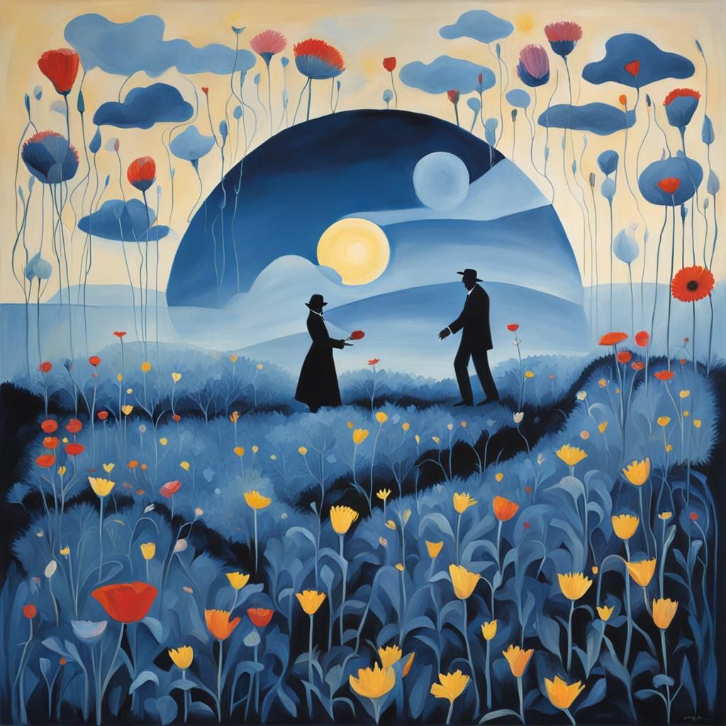 Enigmatic Romance: A Tableau of Anticipation