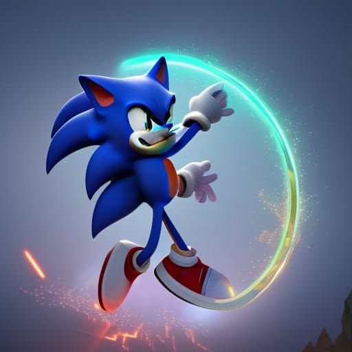 Human Sonic Hula Hoop in Dynamic Lighting