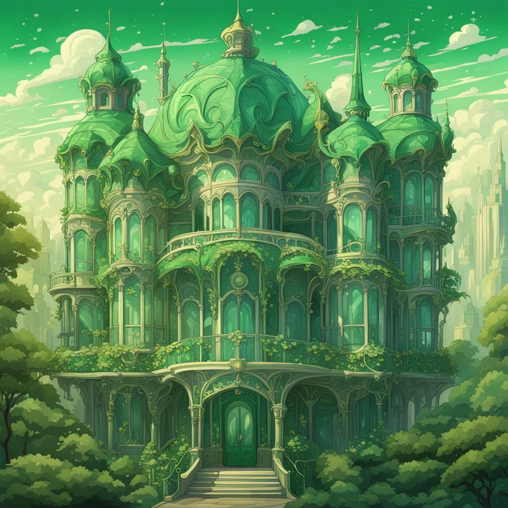 Emerald City: Art Nouveau Rococo Architecture
