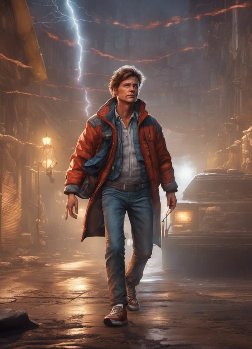Fantasy Marty McFly Character Concept Art