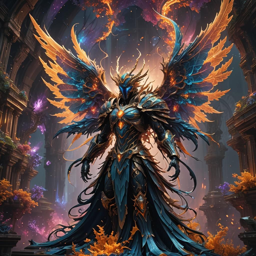 Fractal Plasma Angel Concept Art