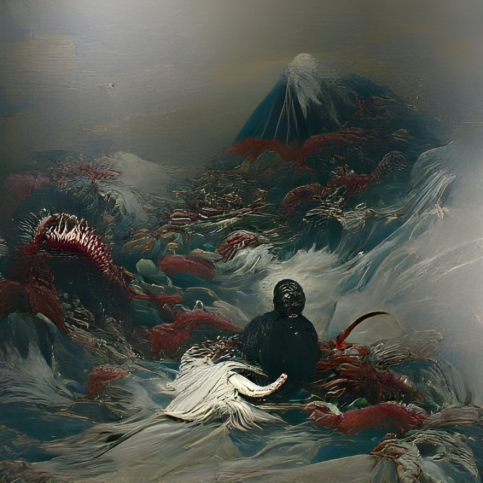 Horror Landscape of Japan in Dark Fantasy Style