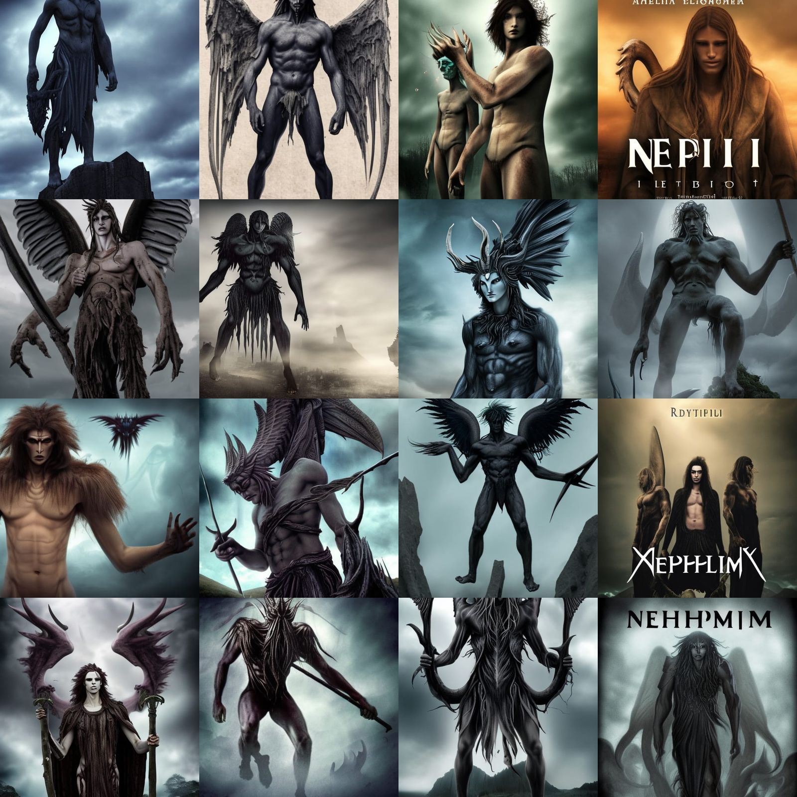 AI-Generated Image of a Nephilim