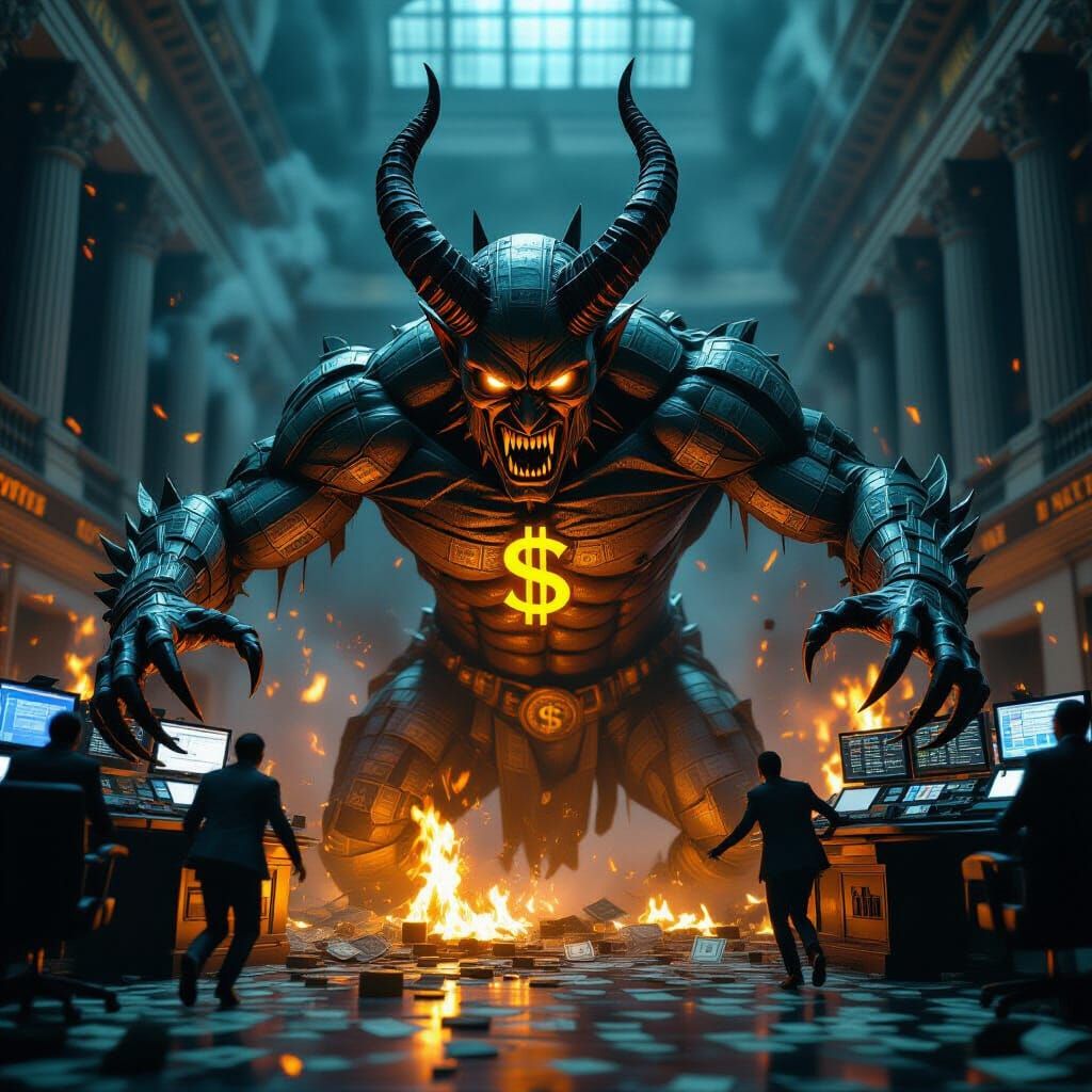 Dollar Billzebub Demon Overwhelmed NYSE