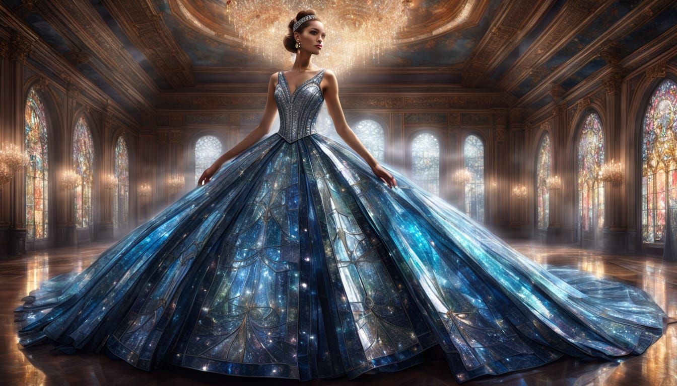 Glass Dresses: Wearable Art in a Royal Ballroom