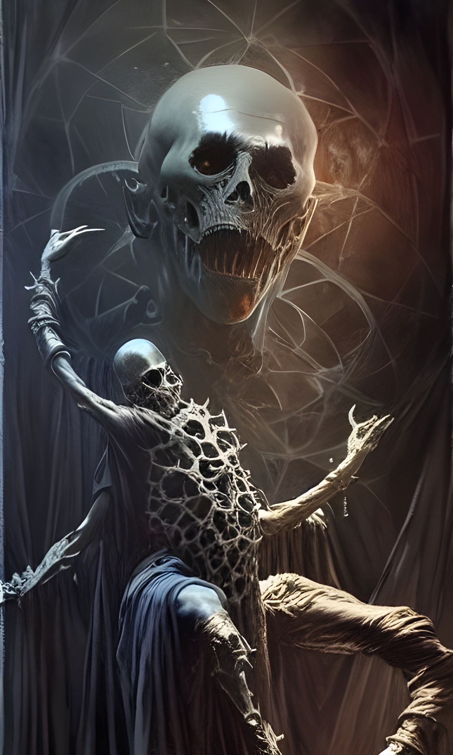 Vecna in Sinister Gothic Horror Style