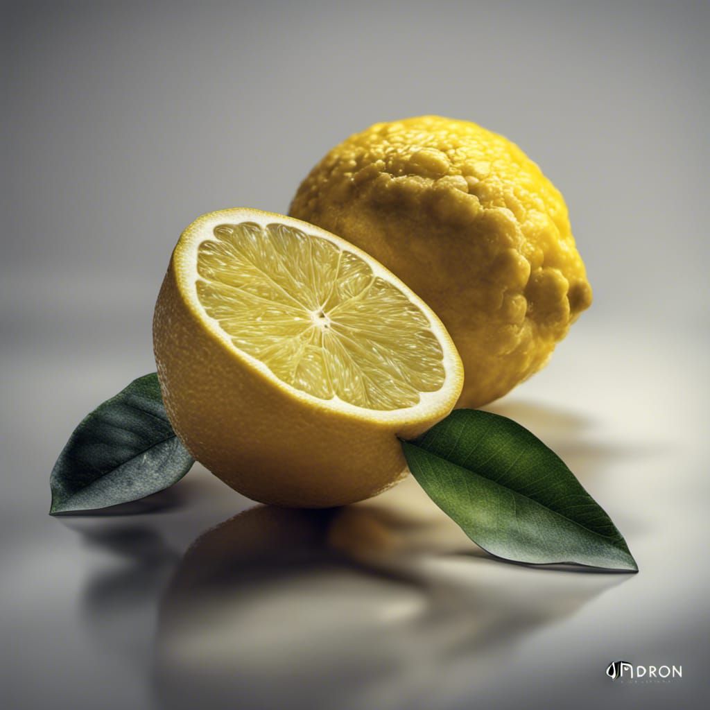 Hyperrealistic Citron with Intricate Details