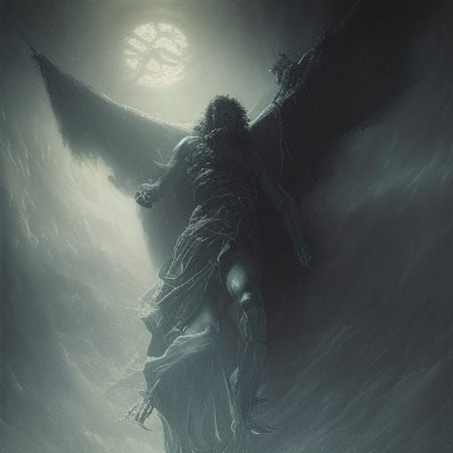 The Last Warrior: A Dark Fantasy Illustration