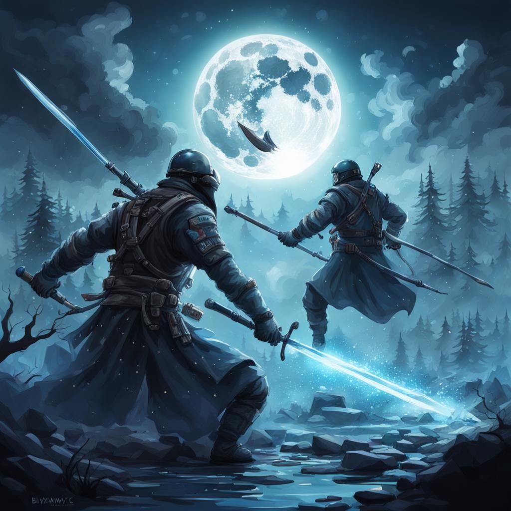 Realistic Lightsaber Battle in Electric Storm