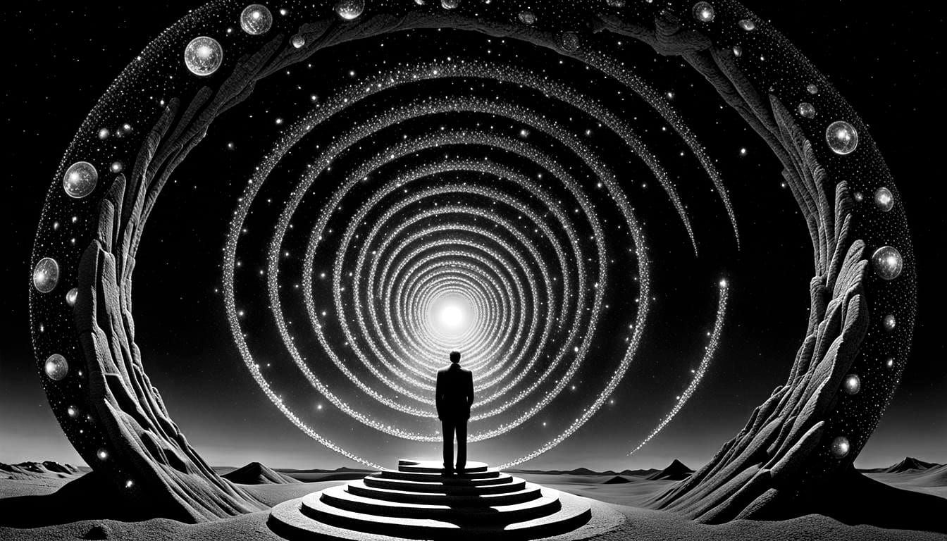 Constellation Portal: A Surreal 3D Optical Illusion