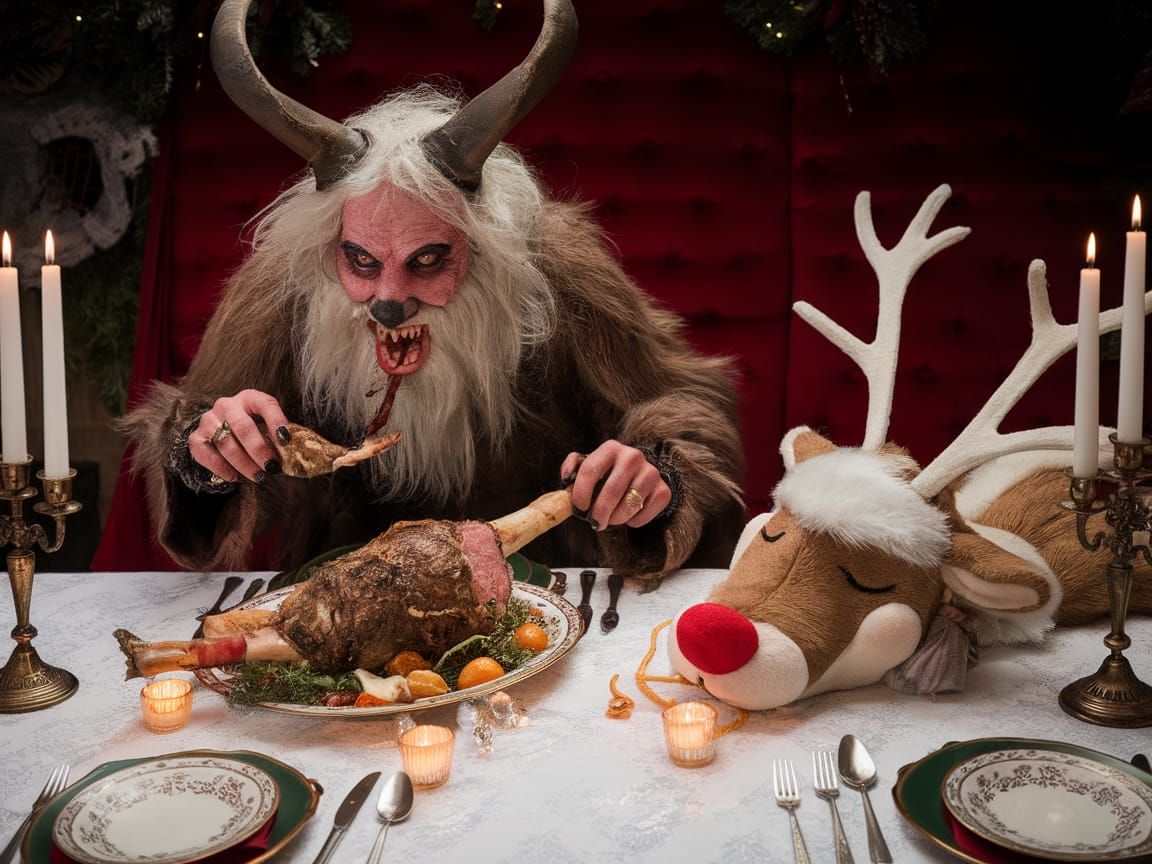 Krampus Has Rudolph For Dinner!