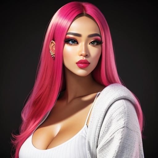 Hyperrealistic Portrait with Vivid Colors