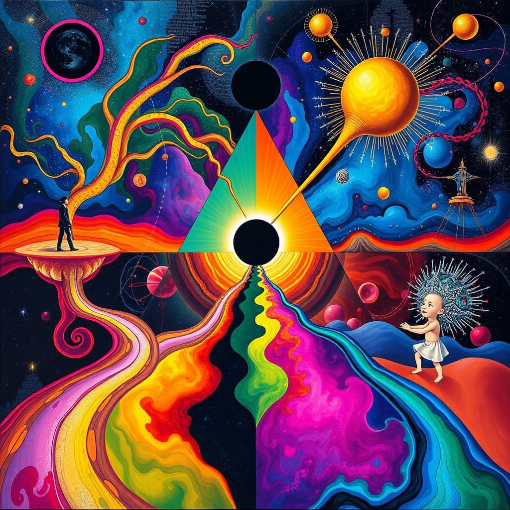 Consciousness and Creation Abstract Art