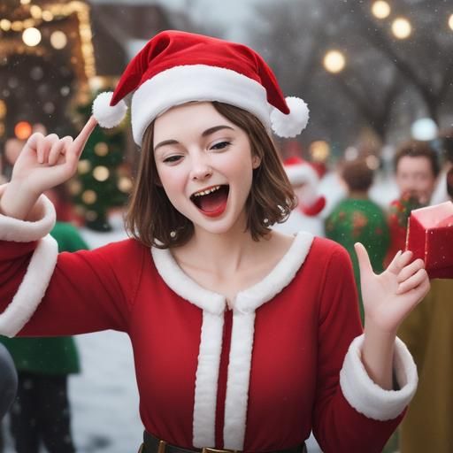 Christmas Excitement: AI Generated Holiday Joy