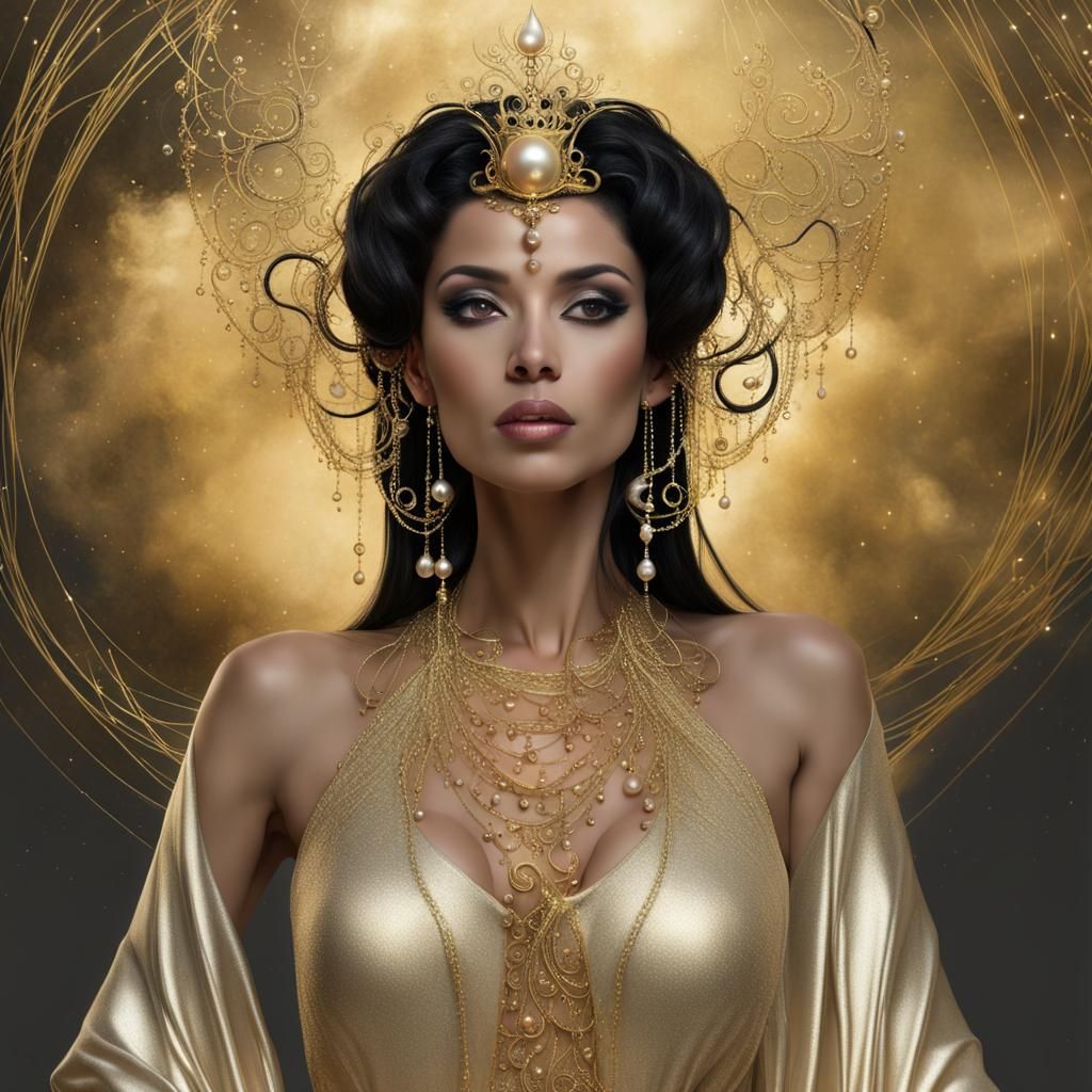 Celestial Spanish Queen in Surrealist Style