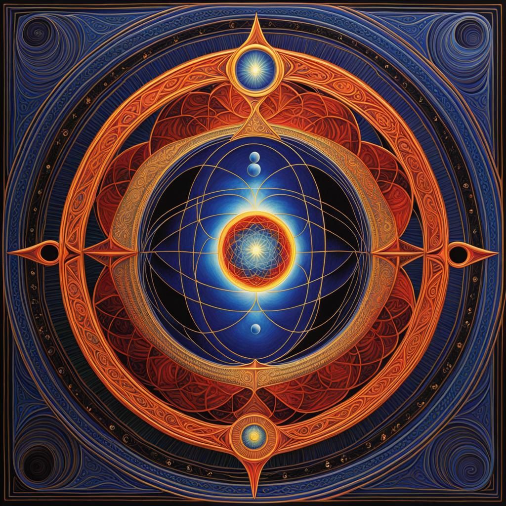 Sacred Geometry: Carmina Burana in Alex Grey Style