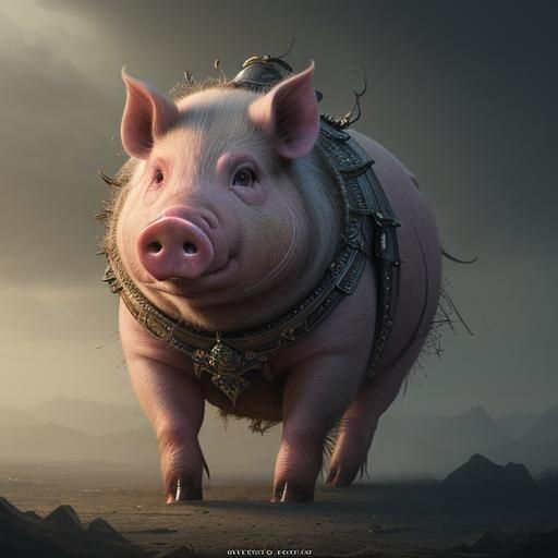 Epic Cinematic Pig: Digital Matte Painting