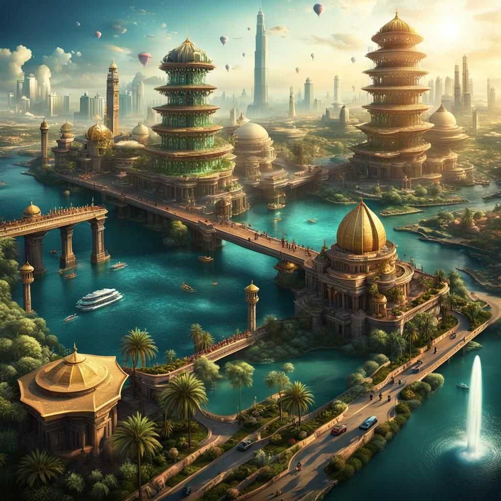 Futuristic Utopia: A Sci-Fi Cityscape Concept Art