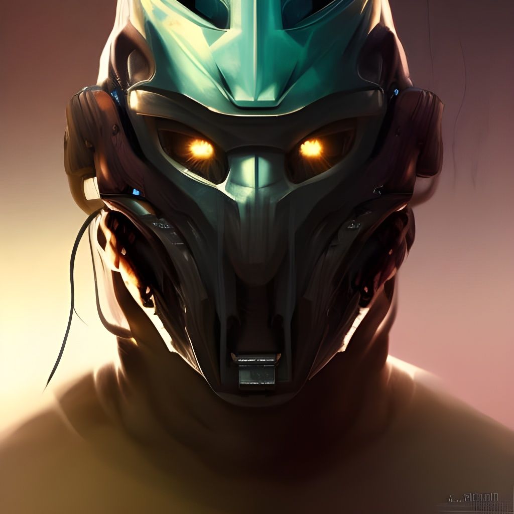 Detailed Predator Portrait in Hyperrealistic Style