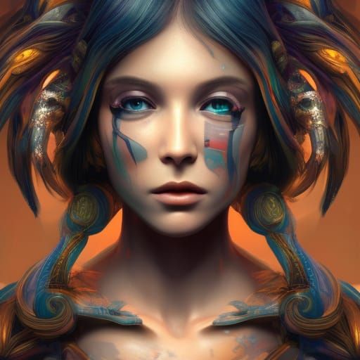 Ethereal Alien God: Hyperdetailed Digital Concept Art