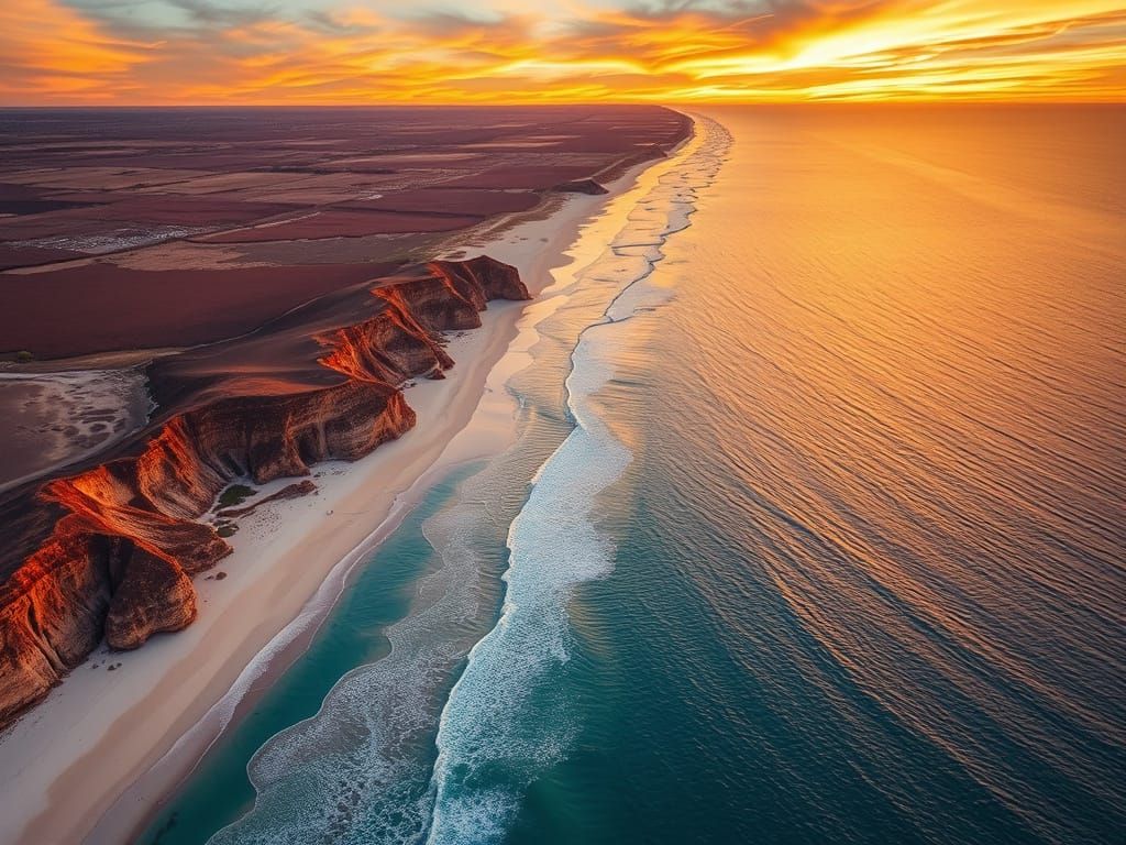 Ningaloo Coast Aerial View