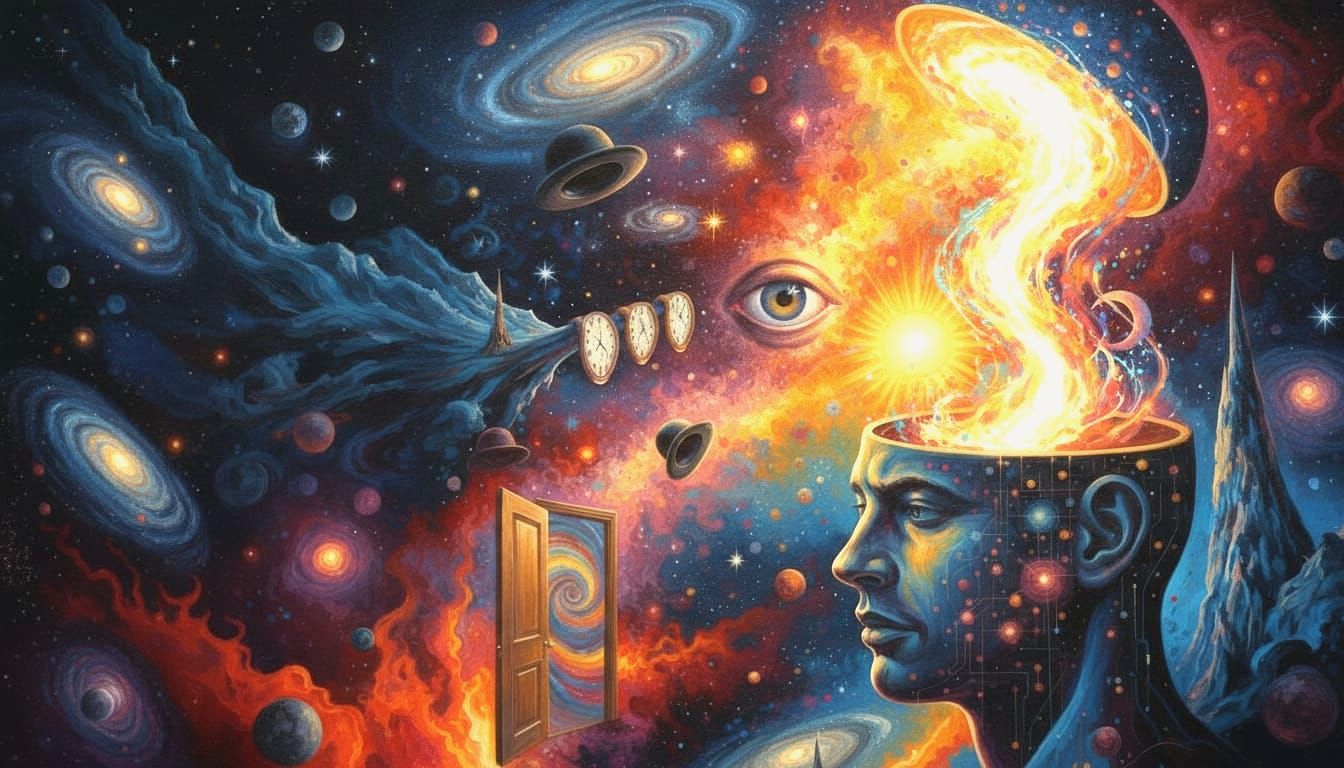 Man With Glowing Unleashed Mind