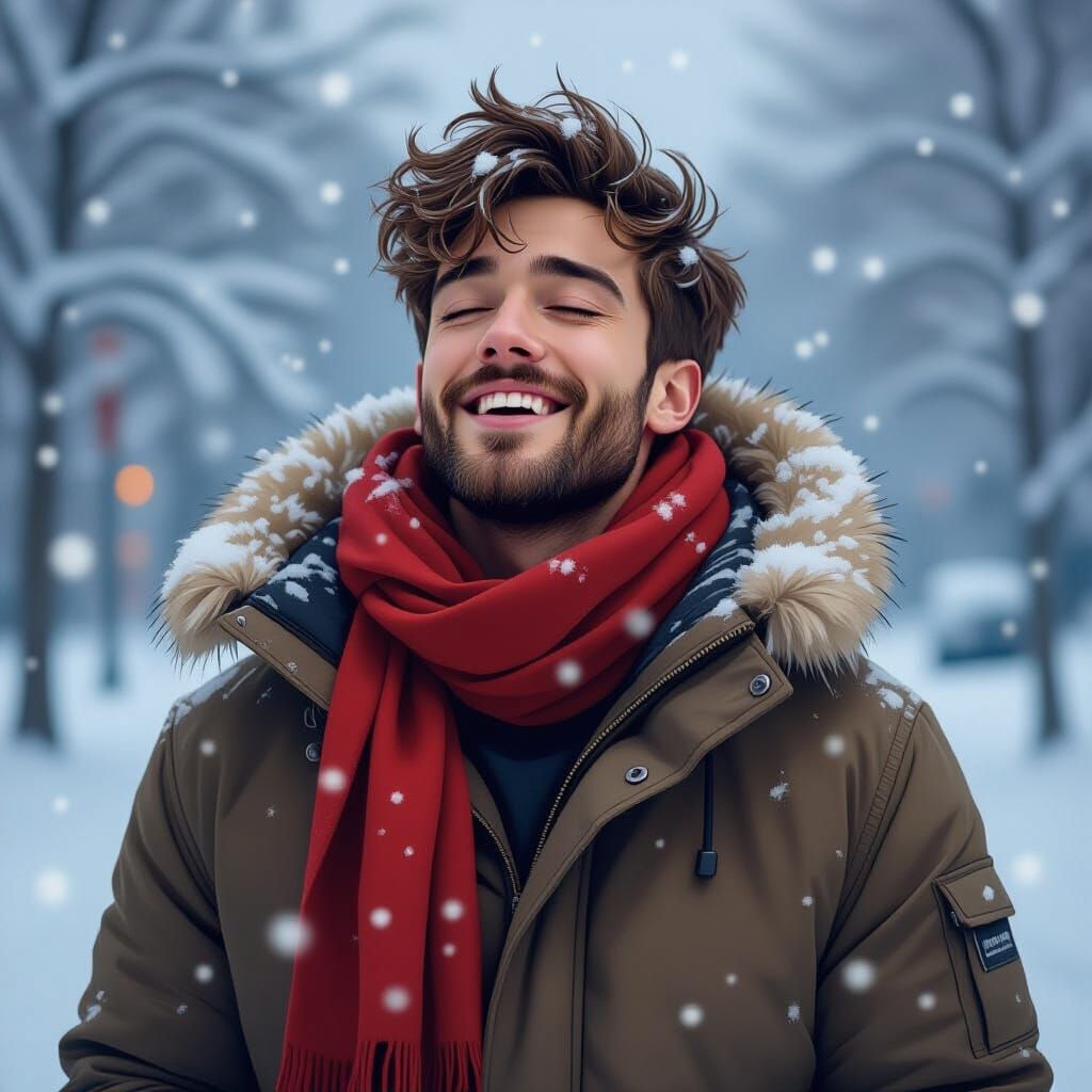 Winter Singer in Stalenhag-Inspired Digital Art