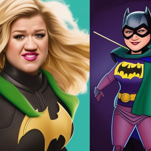 Kelly Clarkson as Batgirl and Robin Hood