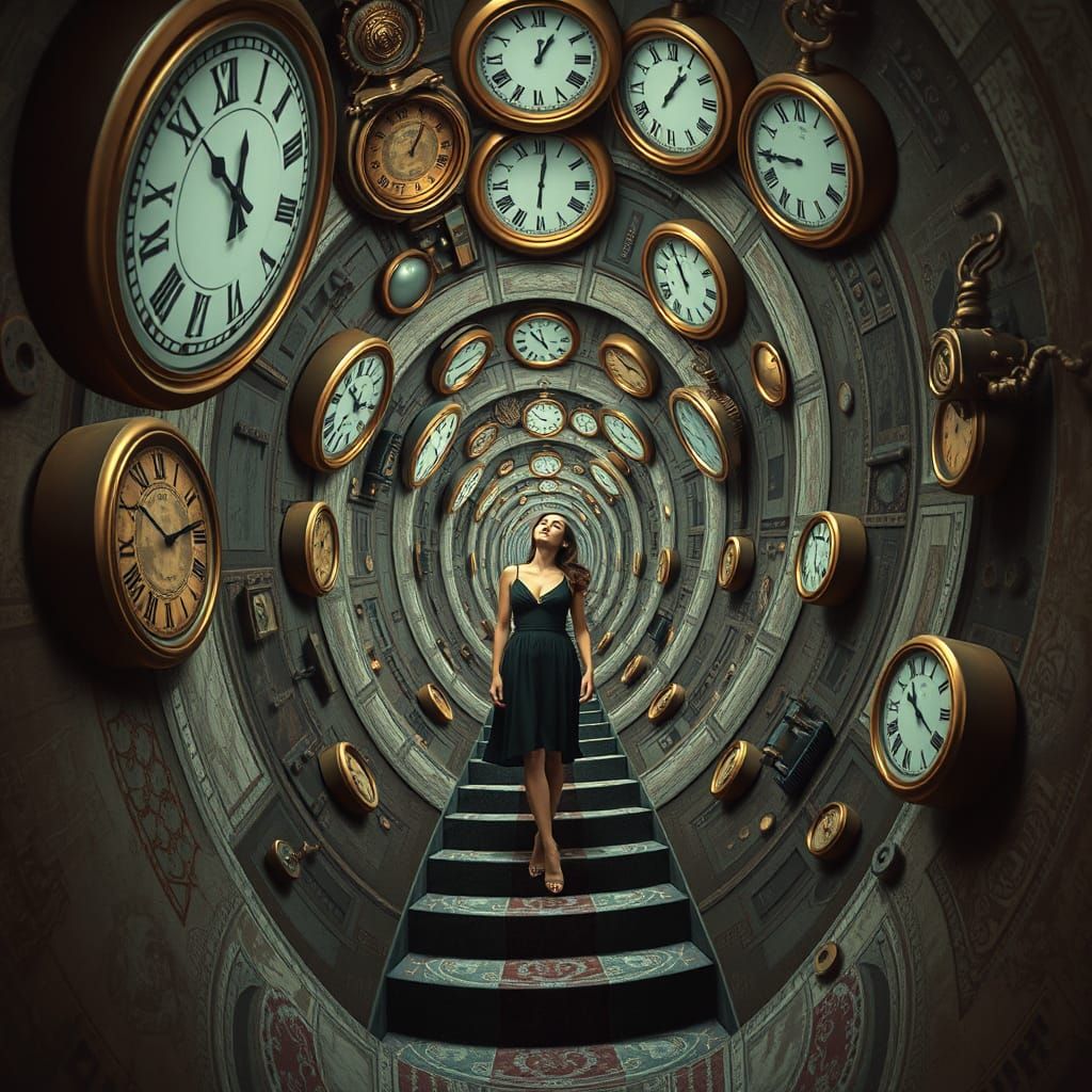 Vertigo Art, hyper surrealism, depth