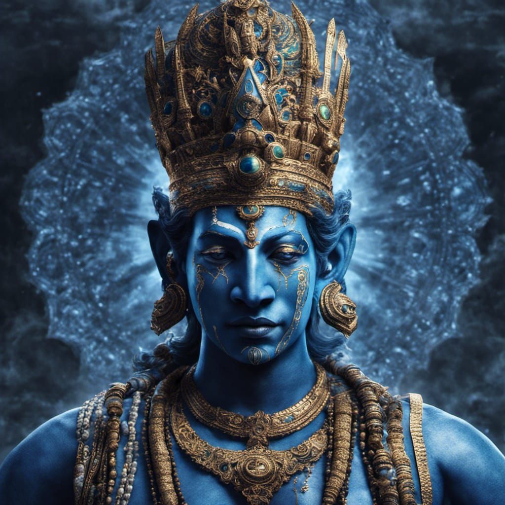 Vishnu Dasavatar: Hyperrealistic Digital Rendering