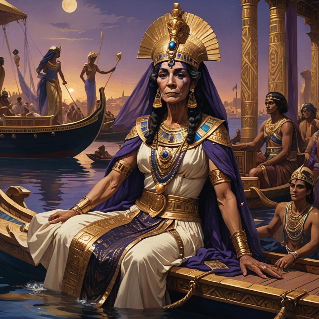 Cleopatra: An Artstation Concept in Leighton Style