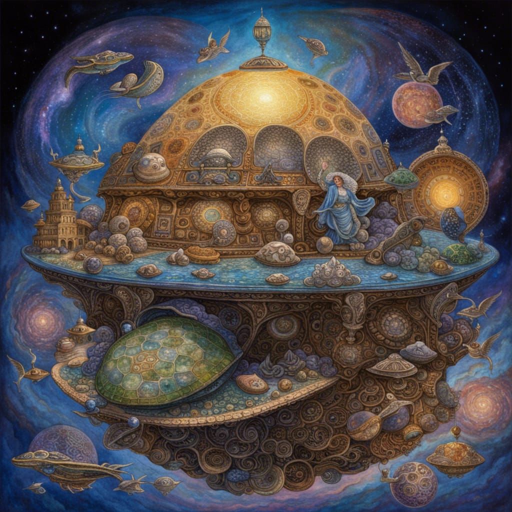 Great A'Tuin in Cosmic Fantasy Style