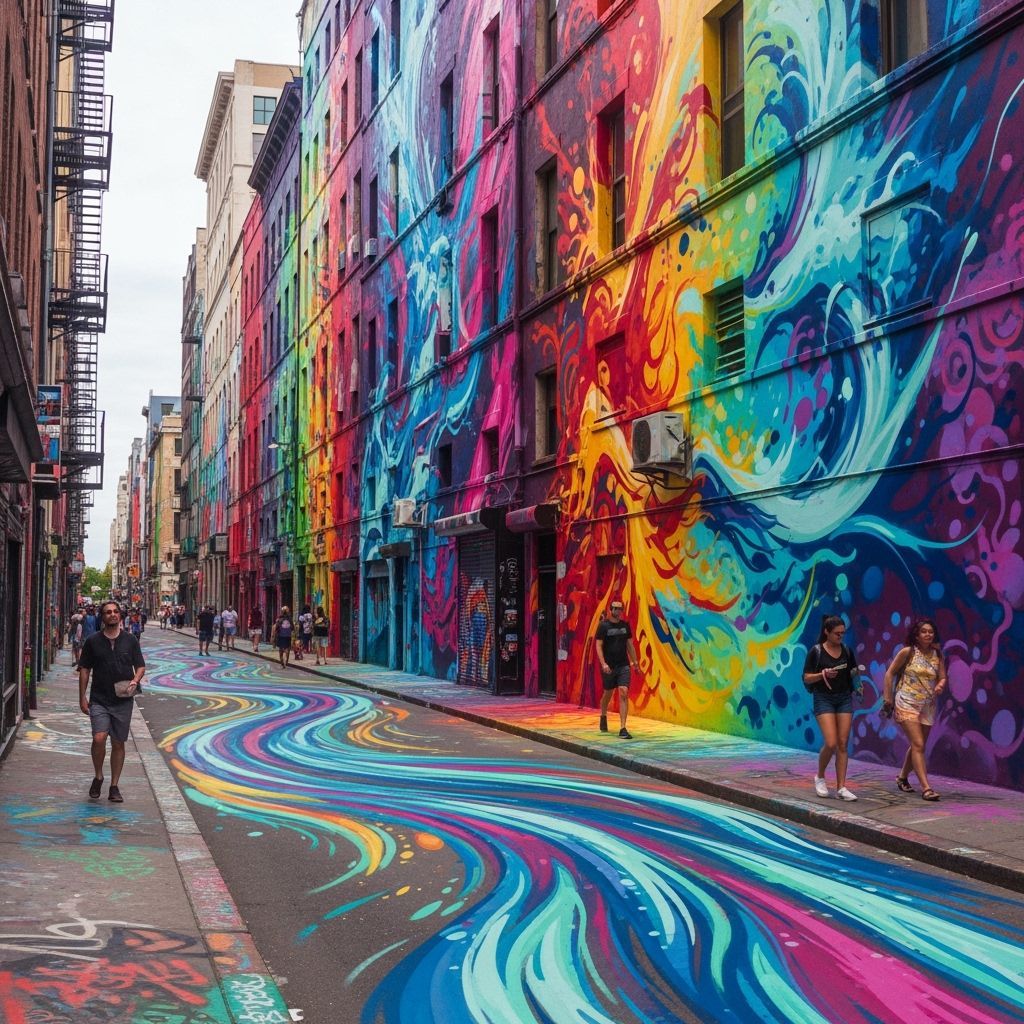 Airbrushed Abstract Art Gallery in Polychromatic Hues