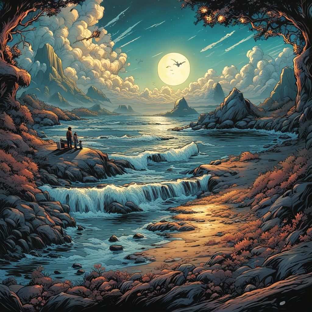 Perfect Day in Comic Book Art Style