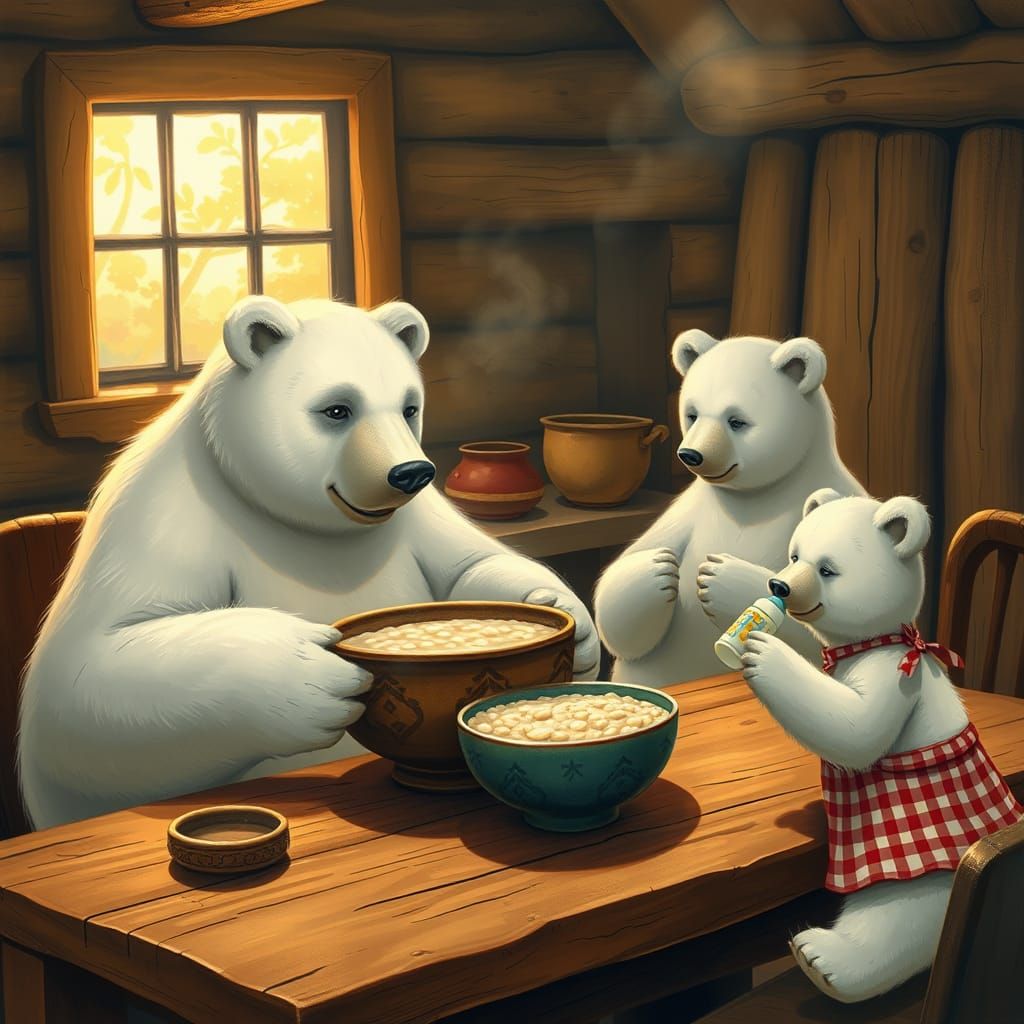 Warmth of the Cozy Bear's Kitchen Evening