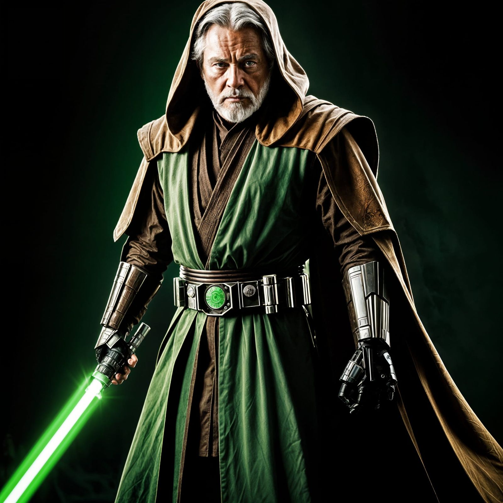 Epic Jedi Guardian in Cinematic Film Style