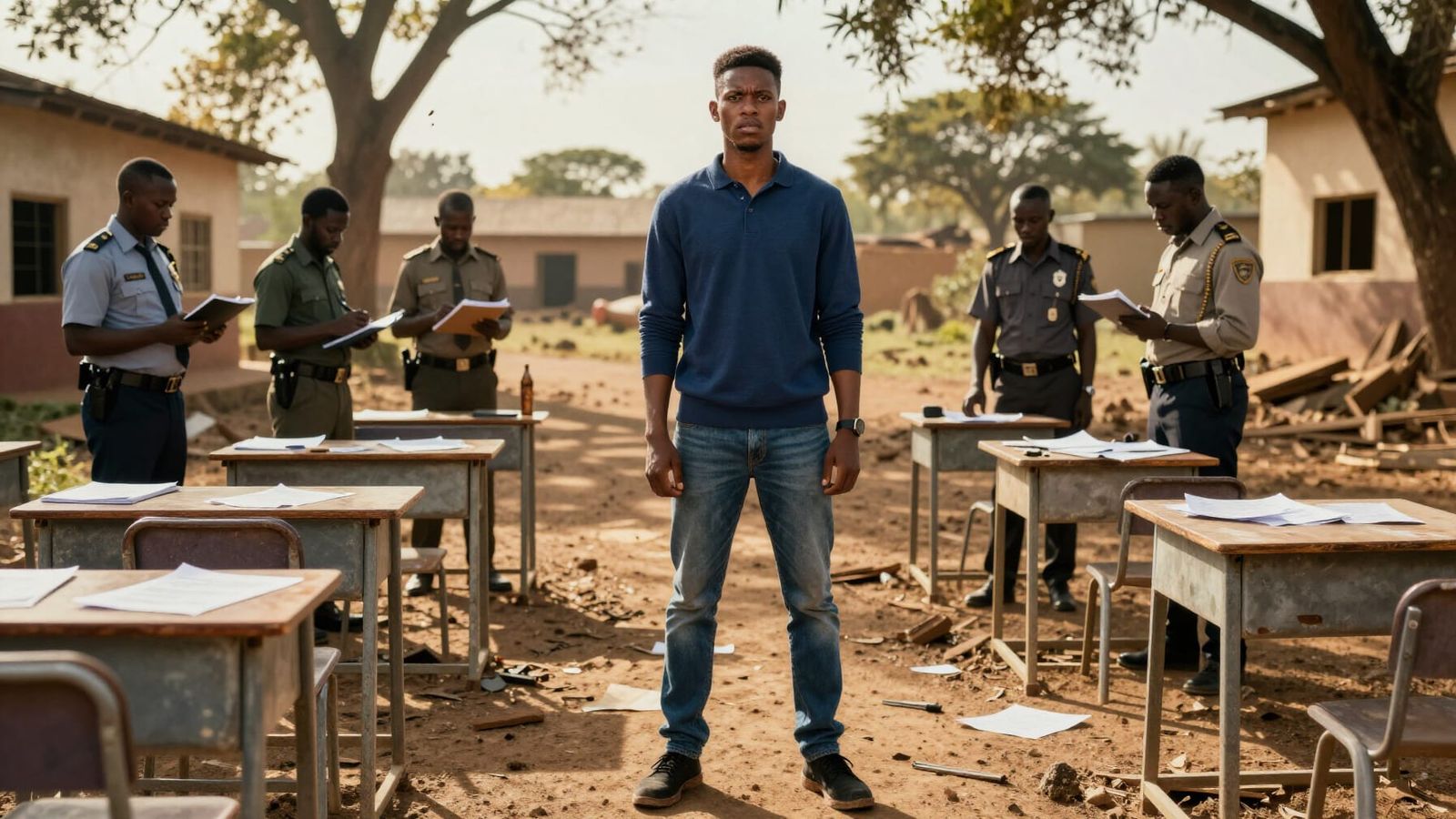 Resilient Leader in Vandalized Rural Classroom