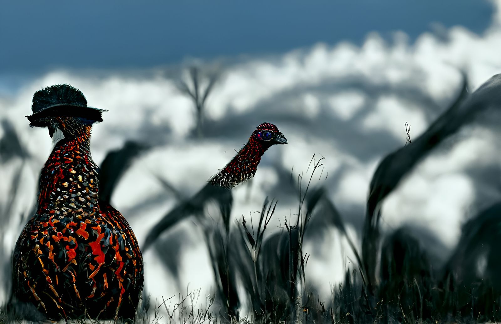 Photorealistic Pheasant Portrait in Detailed 3D