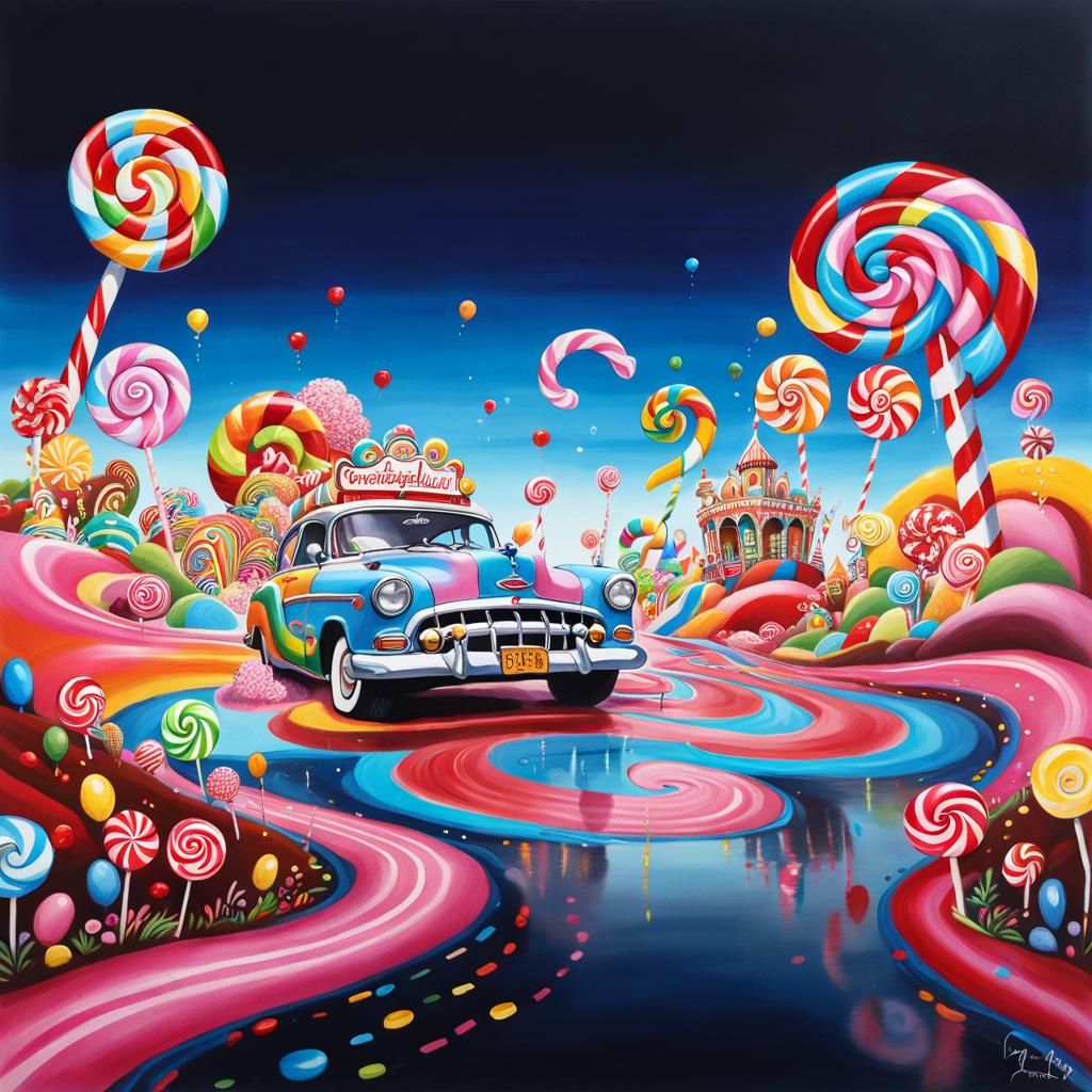 Raoul Duke and Dr. Gonzo in Candyland