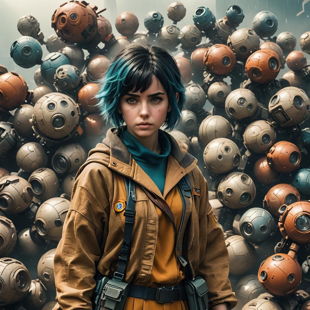 Ana de Armas as Bulma in Spacesuit