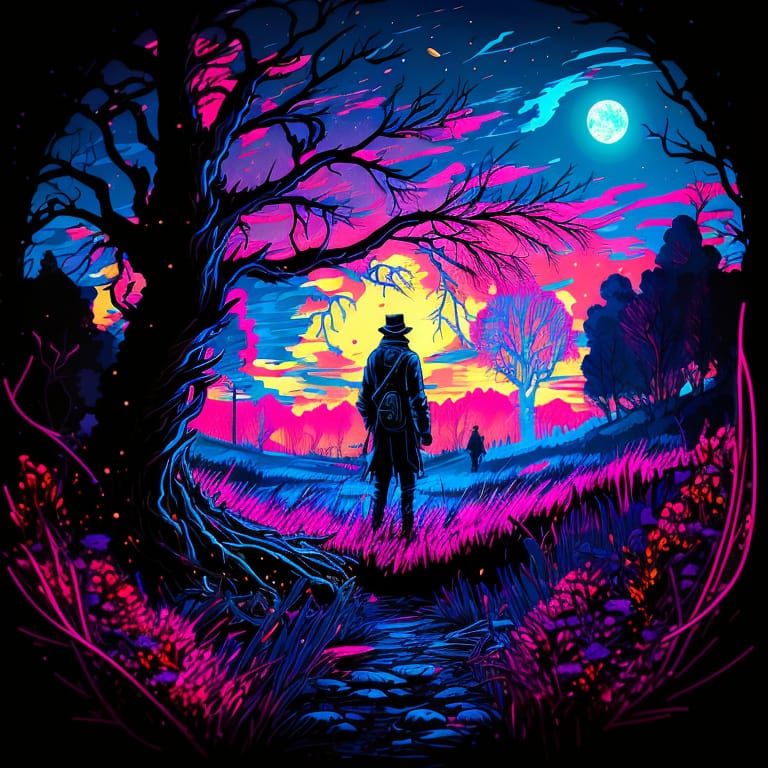 Abstract AI Art: Dynamic Color Composition