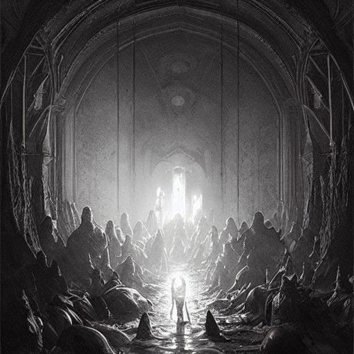 Horrifying Subject in Gustave Doré Style