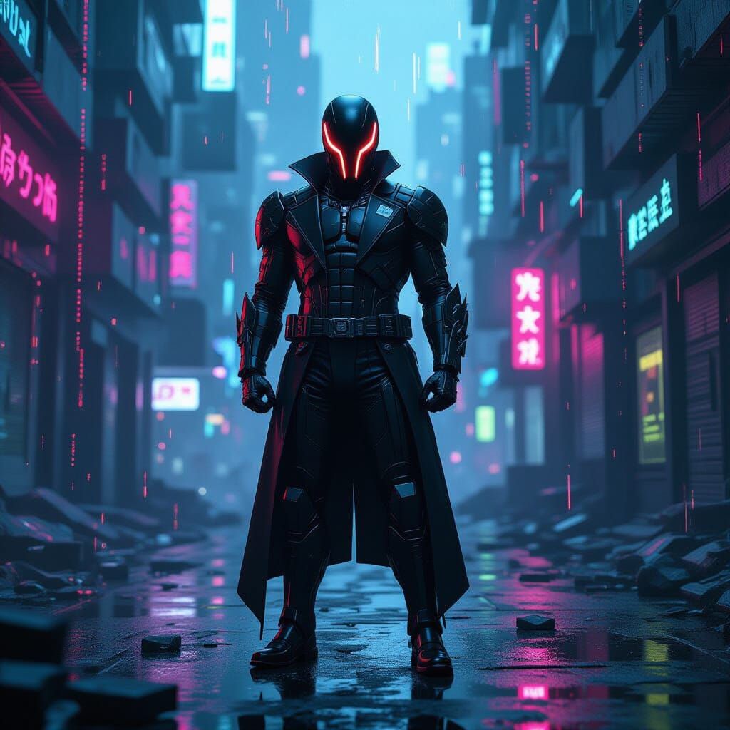 The Glitch in Cyberpunk Digital World