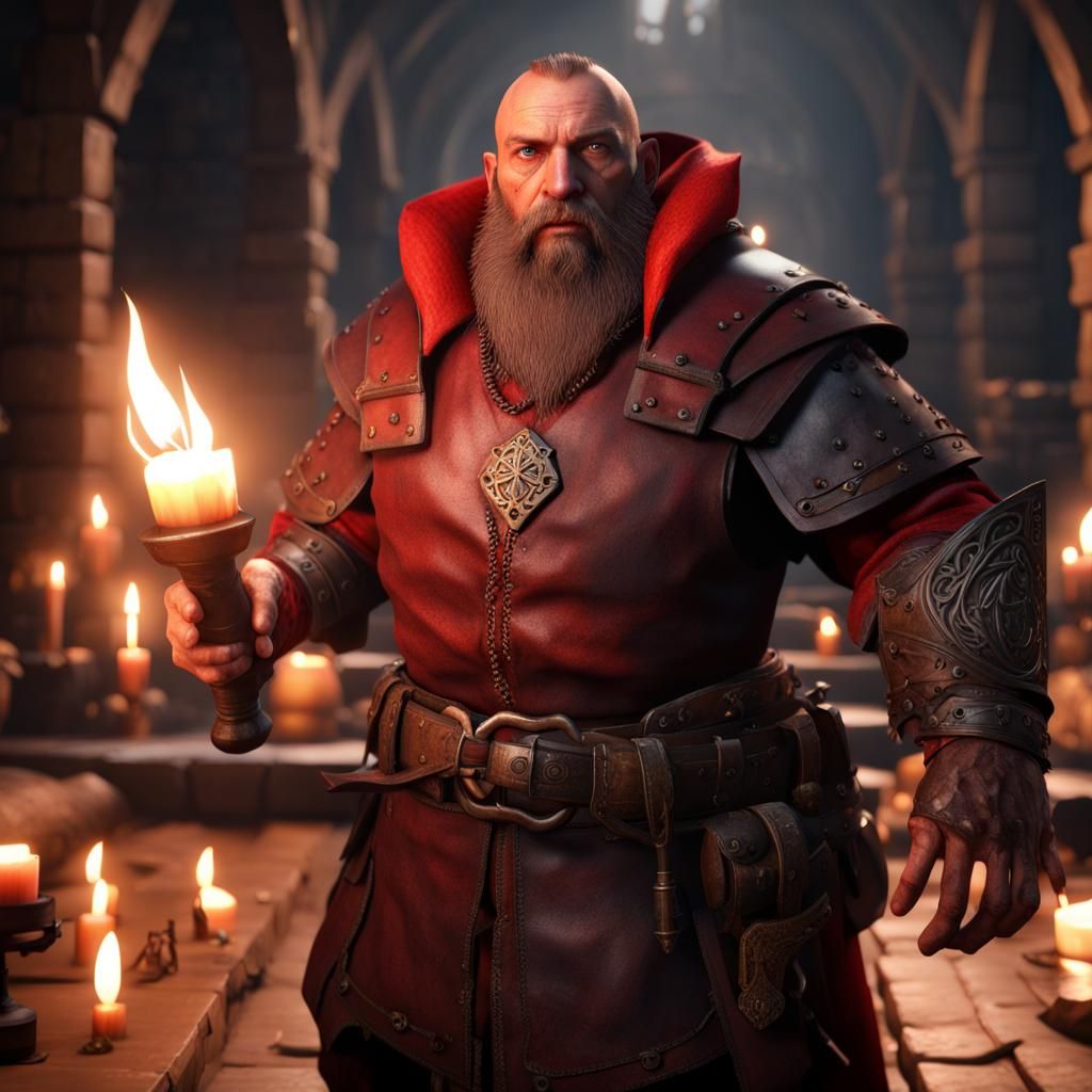 Dwarf Rogue in Dungeon with Ruby, 8K