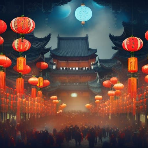 Chinese Lantern Festival in Unreal Engine 5