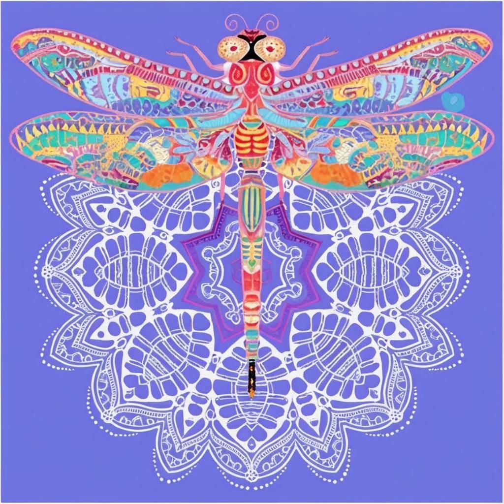 Detailed Image of a Lacewing Dragonfly