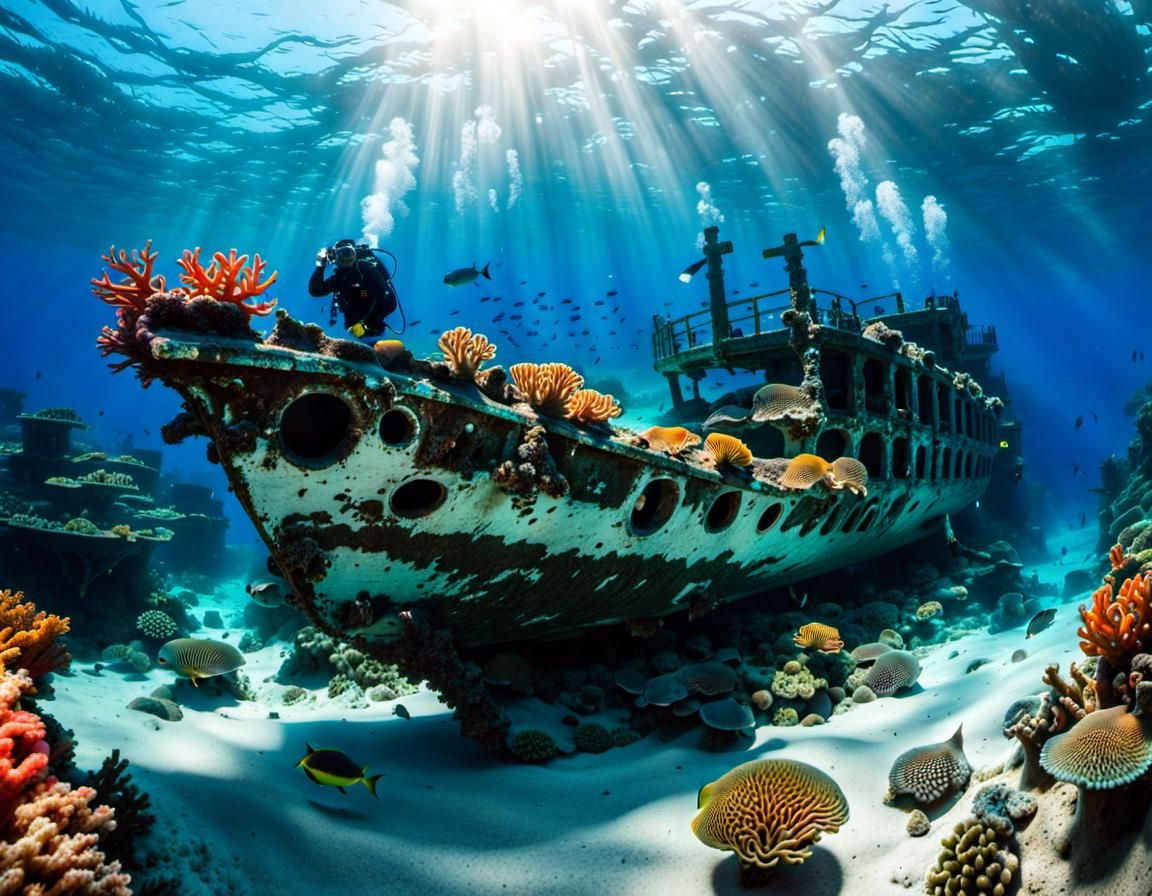 Coral Reef Thrives in Shipwreck Graveyard